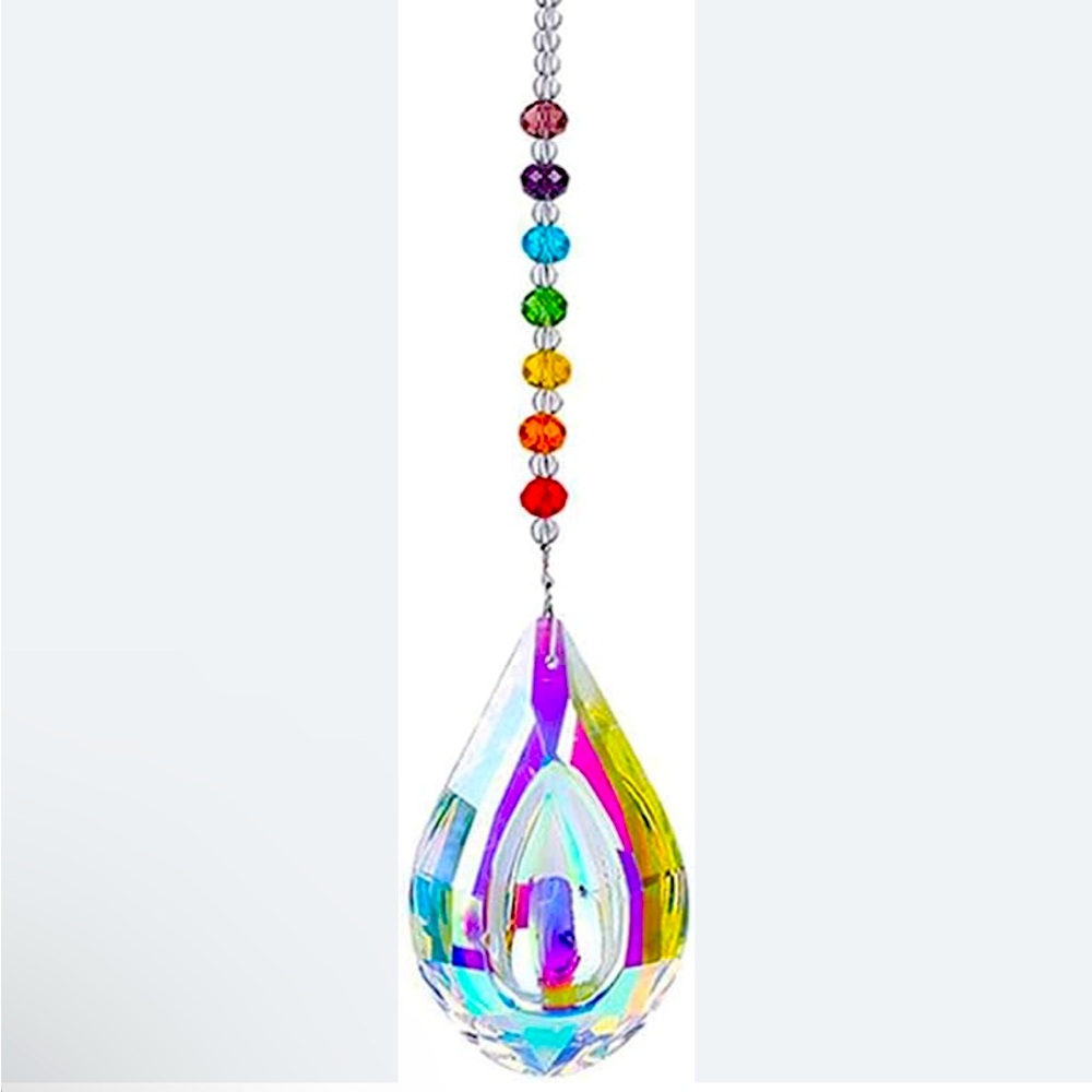 Rainbow Sun Catcher Crystal Prisms Hanging Ornament Bohemian Rainbow Crystal New